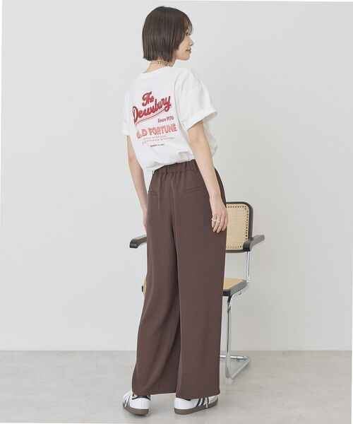AMERICAN HOLIC（アメリカンホリック）の「サガラ刺繍Tシャツ（Tシャツ/カットソー・レディース・オフホワイト/チャコールグレー/ブラウン・FREE）」の15枚目の写真