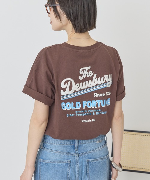 AMERICAN HOLIC（アメリカンホリック）の「サガラ刺繍Tシャツ（Tシャツ/カットソー・レディース・オフホワイト/チャコールグレー/ブラウン・FREE）」の3枚目の写真