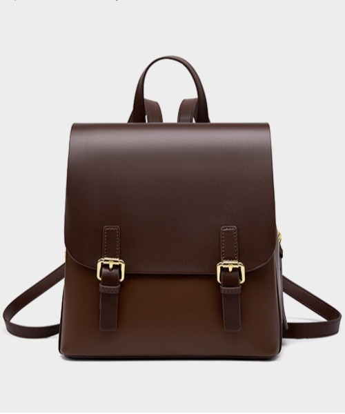 NiiNa(ニーナ)の「【 NiiNa / ニーナ 】高品質牛革クラシック2WAYバックパック(バックパック/リュック・レディース・ホワイト/ブラウン・FREE)」の13枚目の写真