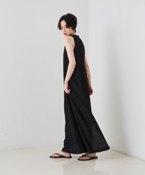 Rouge vif(ルージュヴィフ)の「カットジャガードシアーノスリーブワンピース(ワンピース・レディース・ブラック・フリー)」の18枚目の写真