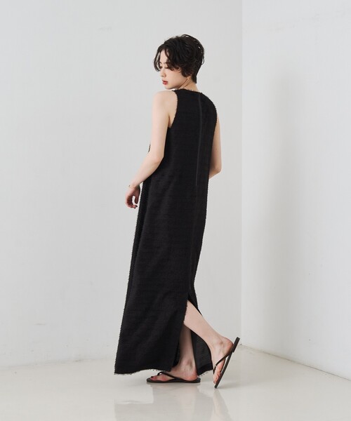 Rouge vif(ルージュヴィフ)の「カットジャガードシアーノスリーブワンピース(ワンピース・レディース・ブラック・フリー)」の17枚目の写真