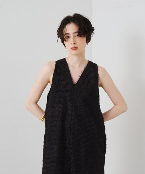 Rouge vif(ルージュヴィフ)の「カットジャガードシアーノスリーブワンピース(ワンピース・レディース・ブラック・フリー)」の16枚目の写真