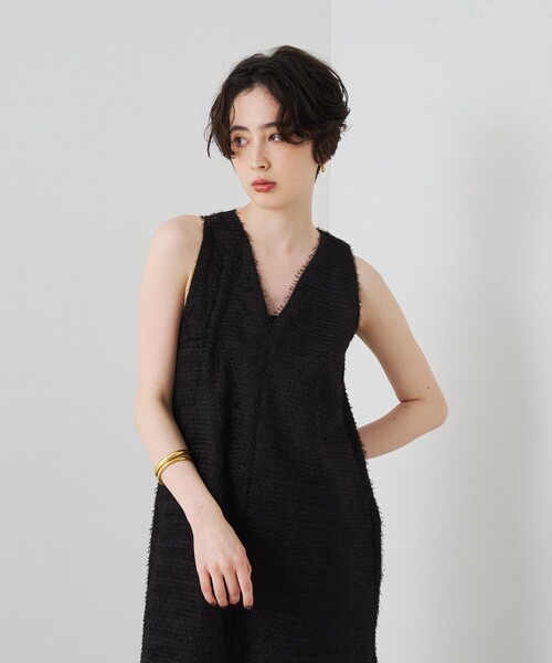 Rouge vif(ルージュヴィフ)の「カットジャガードシアーノスリーブワンピース(ワンピース・レディース・ブラック・フリー)」の15枚目の写真