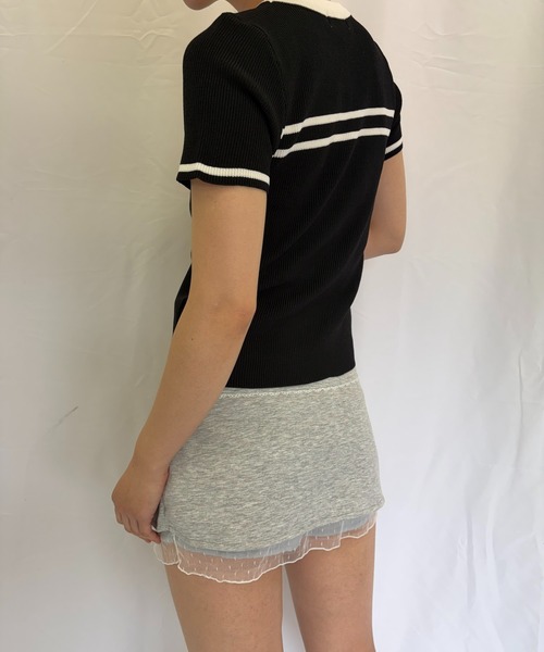 Alite cloth(アリーテクロス)の「スリットミニスカート(スカート・レディース・ブラック/グレー/ホワイト・FREE)」の7枚目の写真
