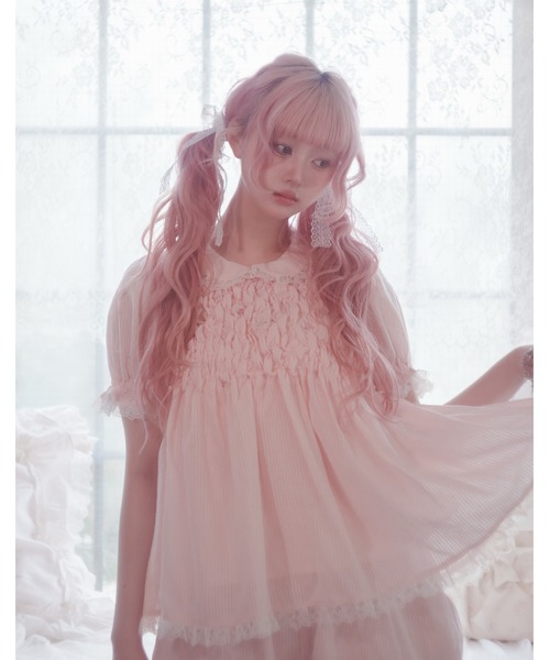 Fiorforte(フィオルフォルテ)の「baby dress setup(ワンピース・レディース・ピンク/ホワイト・FREE)」の2枚目の写真
