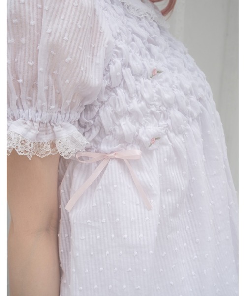 Fiorforte(フィオルフォルテ)の「baby dress setup(ワンピース・レディース・ピンク/ホワイト・FREE)」の6枚目の写真