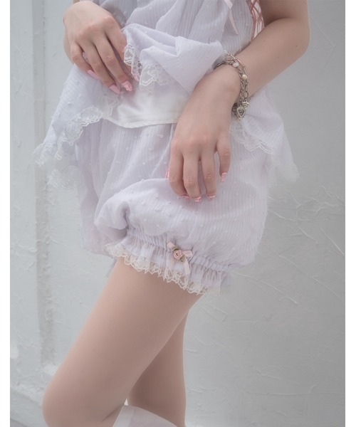 Fiorforte(フィオルフォルテ)の「baby dress setup(ワンピース・レディース・ピンク/ホワイト・FREE)」の8枚目の写真