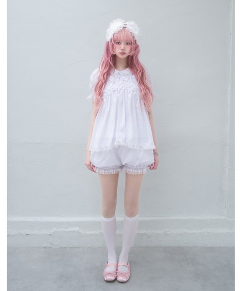 Fiorforte(フィオルフォルテ)の「baby dress setup(ワンピース・レディース・ピンク/ホワイト・FREE)」の9枚目の写真