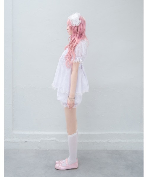 Fiorforte(フィオルフォルテ)の「baby dress setup(ワンピース・レディース・ピンク/ホワイト・FREE)」の10枚目の写真