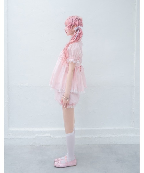 Fiorforte(フィオルフォルテ)の「baby dress setup(ワンピース・レディース・ピンク/ホワイト・FREE)」の12枚目の写真