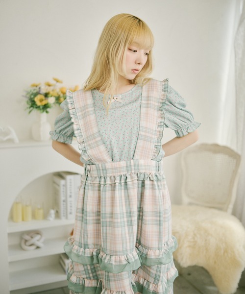 kutir(クティール)の「【クティールとレトロ】花柄アソートトップス(Tシャツ/カットソー・レディース・ホワイト/オフホワイト/グリーン/ブルー/アイボリー/ピンク/その他・FREE)」の21枚目の写真