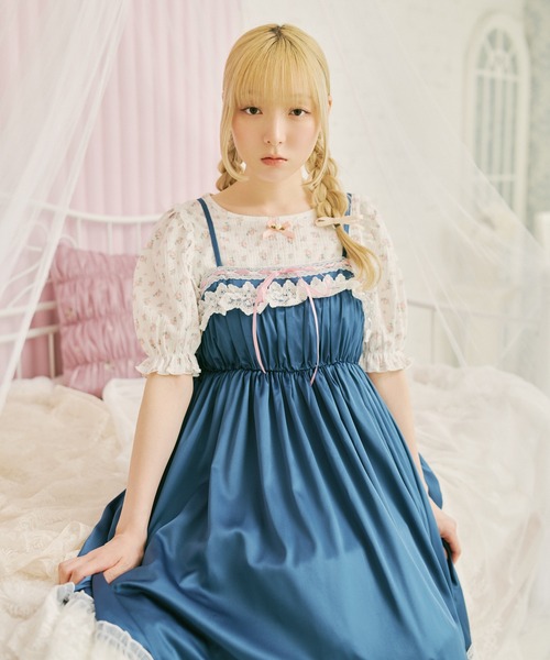 kutir(クティール)の「【クティールとレトロ】花柄アソートトップス(Tシャツ/カットソー・レディース・ホワイト/オフホワイト/グリーン/ブルー/アイボリー/ピンク/その他・FREE)」の14枚目の写真