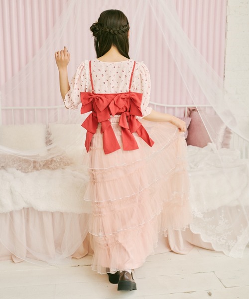 kutir(クティール)の「【クティールとレトロ】花柄アソートトップス(Tシャツ/カットソー・レディース・ホワイト/オフホワイト/グリーン/ブルー/アイボリー/ピンク/その他・FREE)」の9枚目の写真