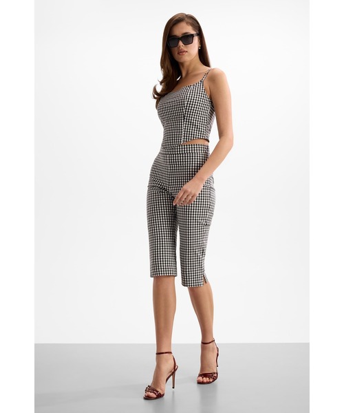 Guess(ゲス)の「MARILYN Vichy Capri Pant マリリン・モンロー Collection パンツ(その他パンツ・レディース・ブラック×ホワイト・LARGE/MEDIUM/SMALL/X-SMALL)」の4枚目の写真