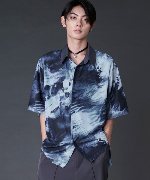 Ellno Loset(エルノロゼット)の「アソートガラシアーレイヤードシャツ(シャツ/ブラウス・メンズ・ホワイト系/ブルー系/ブラック系・LARGE/MEDIUM/SMALL)」の20枚目の写真