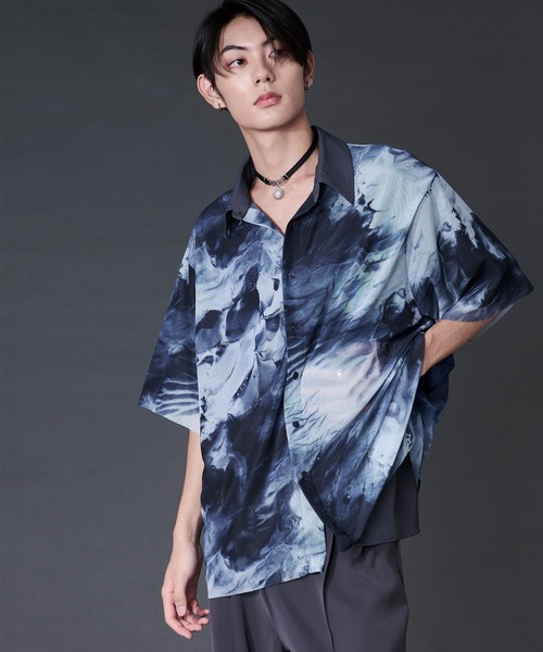 Ellno Loset(エルノロゼット)の「アソートガラシアーレイヤードシャツ(シャツ/ブラウス・メンズ・ホワイト系/ブルー系/ブラック系・LARGE/MEDIUM/SMALL)」の22枚目の写真