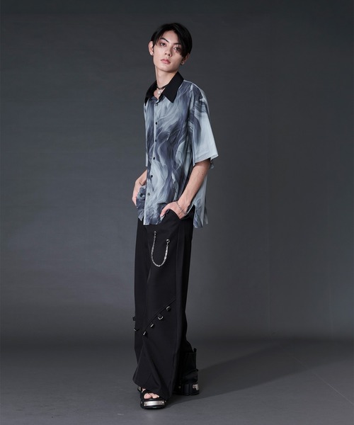 Ellno Loset(エルノロゼット)の「アソートガラシアーレイヤードシャツ(シャツ/ブラウス・メンズ・ホワイト系/ブルー系/ブラック系・LARGE/MEDIUM/SMALL)」の11枚目の写真