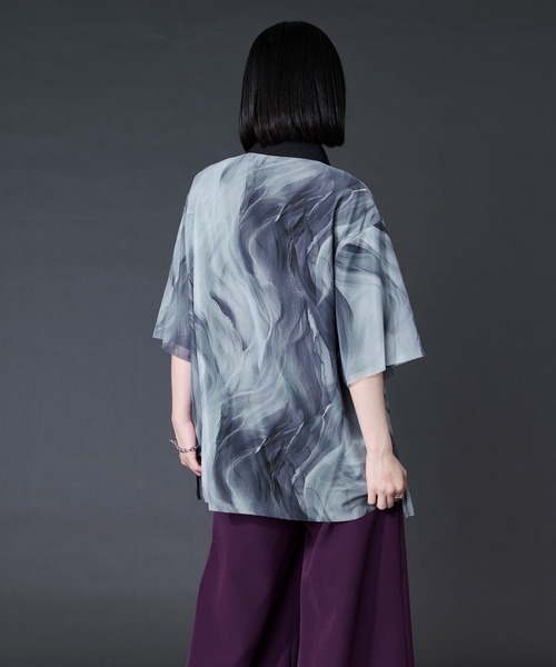 Ellno Loset(エルノロゼット)の「アソートガラシアーレイヤードシャツ(シャツ/ブラウス・メンズ・ホワイト系/ブルー系/ブラック系・LARGE/MEDIUM/SMALL)」の17枚目の写真