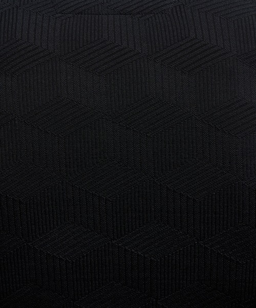 HIDEAWAYS NICOLE(ハイダウェイニコル)の「【HIDEAWAYS BLACK】グラフィカルジャカードイタリアンカラー半袖ポロシャツ(ポロシャツ・メンズ・ブラック/ブルーグリーン/オフホワイト/ネイビー・MEDIUM/LARGE/X-LARGE/XX-LARGE)」の19枚目の写真