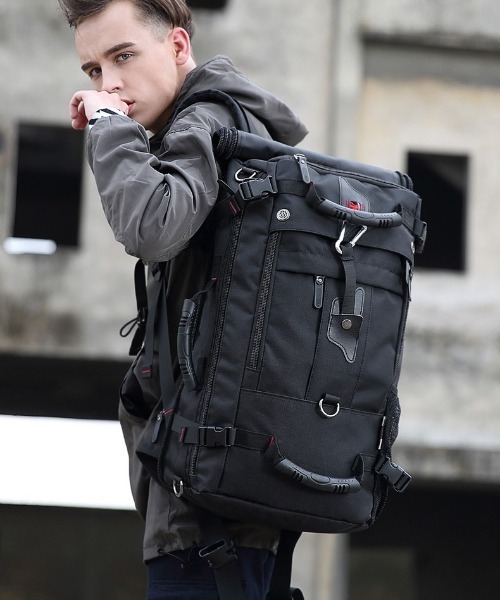BACKYARD FAMILY(バックヤードファミリー)の「バックパック40L bcbag06(バックパック/リュック・メンズ・ブラック/グリーン・FREE)」の10枚目の写真