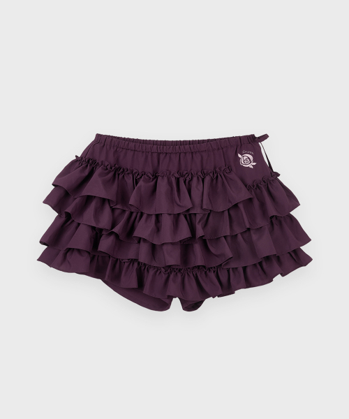SINOON(シヌーン)の「Frill Mini Skirt Pants (Purple)(スカート・レディース・パープル・MEDIUM/SMALL)」の5枚目の写真