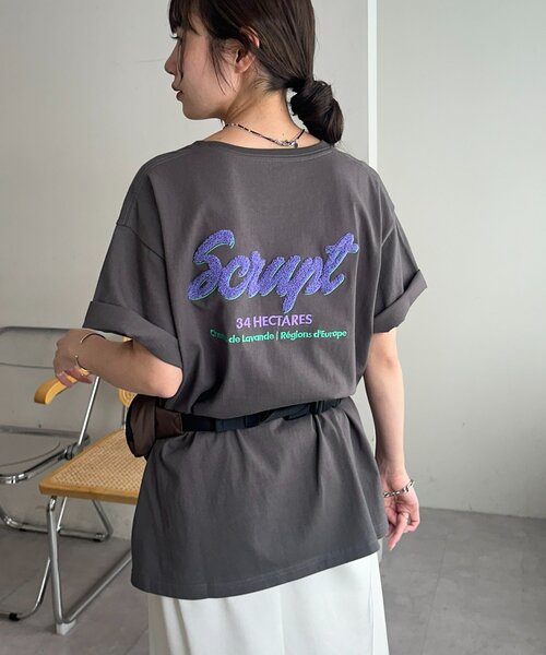 DISCOAT(ディスコート)の「【Enlude/WEB限定】サガラ刺繍ロゴTシャツ《ユニセックス》(Tシャツ/カットソー・レディース・チャコールグレー/ライトベージュ/ライトグレー・FREE)」の18枚目の写真