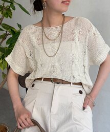 Chez toi | ケーブルニットプルオーバー(ニット/セーター)