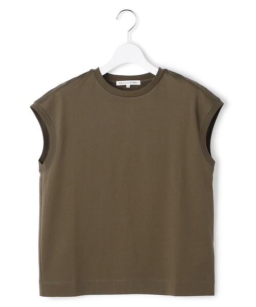 23区 S(ニジュウサンクチイサイサイズ)の「シルキータッチ フレンチスリーブ Tシャツ(Tシャツ/カットソー・レディース・ホワイト系/ピンク系/ベージュ系・32)」の18枚目の写真