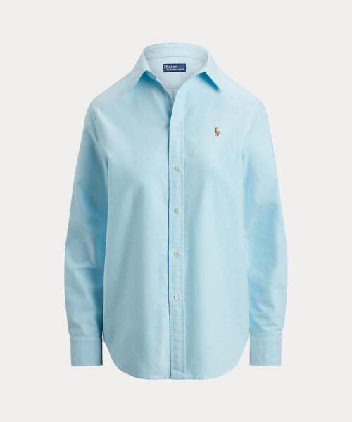 POLO RALPH LAUREN（ポロ ラルフ ローレン）の「クラシック フィット コットン オックスフォード シャツ（シャツ/ブラウス・レディース・ブルー・S/XS/M/XXS/L）」の2枚目の写真