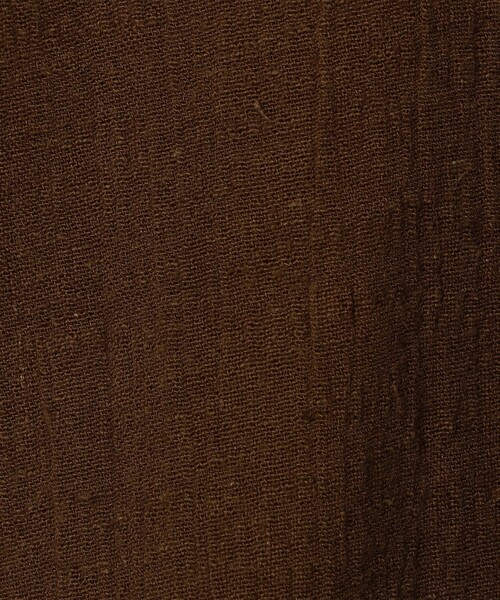 BASERANGE(ベースレンジ)の「BASERANGE MAX DRESS リネンコットン ワンピース(ワンピース・レディース・ダークブラウン・S)」の4枚目の写真