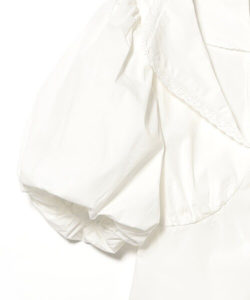 Sister Jane（シスタージェーン）の「sister jane / Stuga Cropped Tops（シャツ/ブラウス・レディース・ホワイト・SMALL）」の4枚目の写真