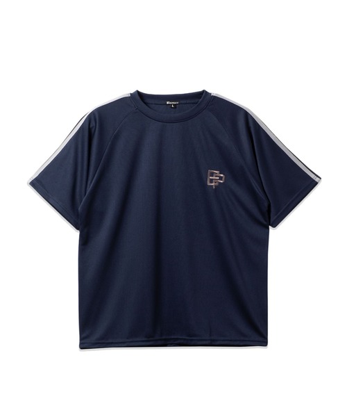 BAYBLO（ベイブロ）の「(SA) ドライ 刺繍 ライン 半袖 Tシャツ（Tシャツ/カットソー・メンズ・ブラック/ネイビー/ブラウン/グレー・LL/M/L）」の8枚目の写真