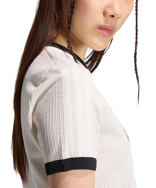 adidas（アディダス）の「adidas MESH CALI TEE / アディダス メッシュ カリ Tシャツ（Tシャツ/カットソー・レディース・ホワイト・L/M/S）」の6枚目の写真