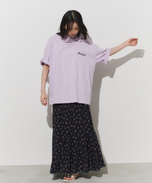 Unitage(ユニテージ)の「バックフォトBIG TEE(Tシャツ/カットソー・レディース・ライトパープル/ホワイト/チャコールグレー・FREE)」の16枚目の写真