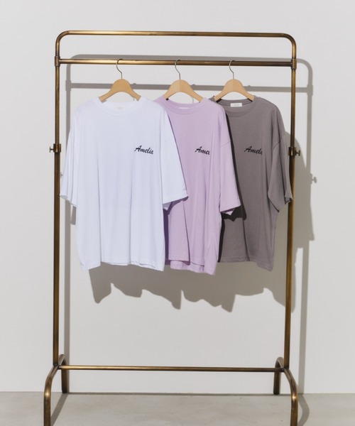 Unitage(ユニテージ)の「バックフォトBIG TEE(Tシャツ/カットソー・レディース・ライトパープル/ホワイト/チャコールグレー・FREE)」の21枚目の写真