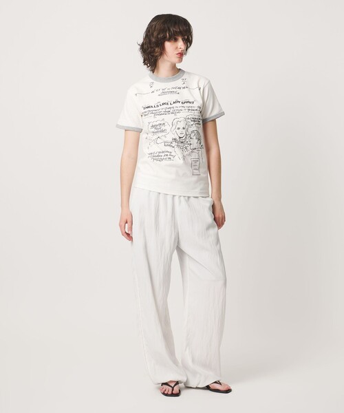 6(ROKU)＞タギング Tシャツ（Tシャツ/カットソー）｜6（ロク）の