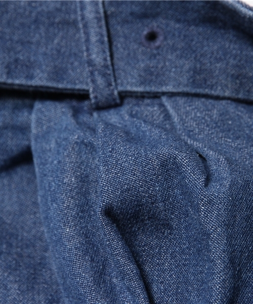 one after another NICE CLAUP（ワンアフターアナザーナイスクラップ）の「【ナイスクラップ】センタープレスベルト付きパンツ（その他パンツ・レディース・ベージュ/ネイビー/ブルー・FREE）」の12枚目の写真