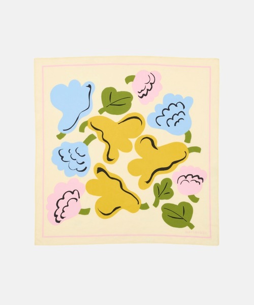 marimekko（マリメッコ）の「Pesofati Kukasta Kukkaan / scarf（ストール/ショール・レディース・クリーム・FREE）」の3枚目の写真