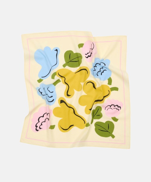 marimekko（マリメッコ）の「Pesofati Kukasta Kukkaan / scarf（ストール/ショール・レディース・クリーム・FREE）」の4枚目の写真