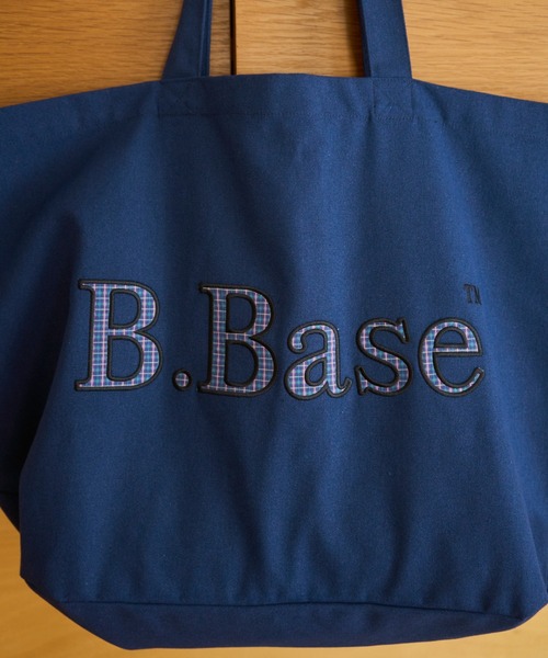 BROKEN BASE(ブロークンベース)の「B.Base patchwork tote bag / B.Base パッチワークトートバッグ(トートバッグ・メンズ・アイボリー/ブルー/ブラック/ネイビー/ブラウン・フリー)」の12枚目の写真