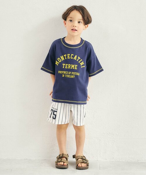 apres les cours(アプレレクール)の「【リンク】アソートロゴゆったり半袖Tシャツ(Tシャツ/カットソー・キッズ・レッド/ネイビー/ピンク/その他2/アイボリー/ライム・80/100/90/130/120/110)」の14枚目の写真