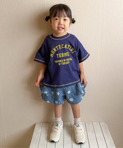 apres les cours(アプレレクール)の「【リンク】アソートロゴゆったり半袖Tシャツ(Tシャツ/カットソー・キッズ・レッド/ネイビー/ピンク/その他2/アイボリー/ライム・80/100/90/130/120/110)」の15枚目の写真