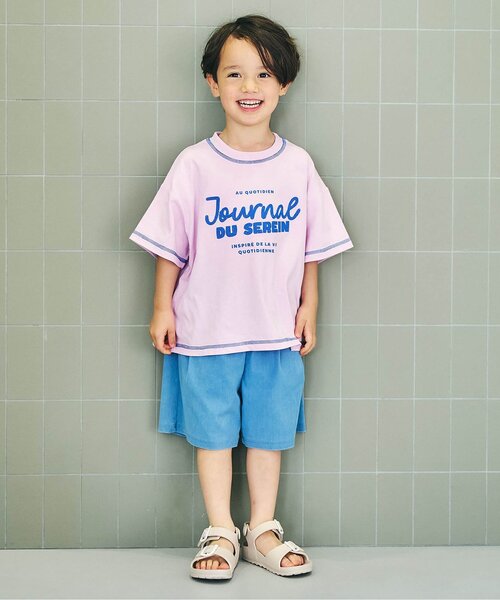 apres les cours(アプレレクール)の「【リンク】アソートロゴゆったり半袖Tシャツ(Tシャツ/カットソー・キッズ・レッド/ネイビー/ピンク/その他2/アイボリー/ライム・80/100/90/130/120/110)」の17枚目の写真
