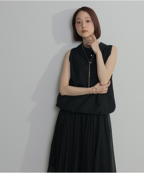 OandI（オーアンドアイ）の「バルーンヘムシャツブラウス（シャツ/ブラウス・レディース・ホワイト/ブラック/サックスブルー・FREE）」の19枚目の写真