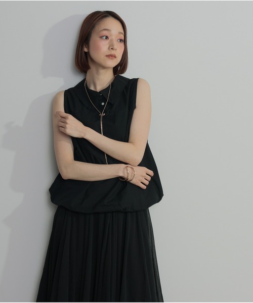 OandI（オーアンドアイ）の「バルーンヘムシャツブラウス（シャツ/ブラウス・レディース・ホワイト/ブラック/サックスブルー・FREE）」の17枚目の写真