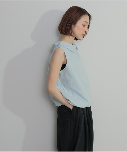 OandI（オーアンドアイ）の「バルーンヘムシャツブラウス（シャツ/ブラウス・レディース・ホワイト/ブラック/サックスブルー・FREE）」の15枚目の写真