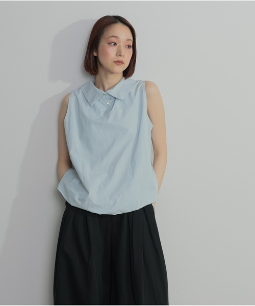 OandI（オーアンドアイ）の「バルーンヘムシャツブラウス（シャツ/ブラウス・レディース・ホワイト/ブラック/サックスブルー・FREE）」の13枚目の写真