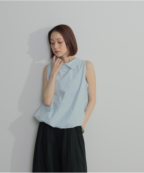 OandI（オーアンドアイ）の「バルーンヘムシャツブラウス（シャツ/ブラウス・レディース・ホワイト/ブラック/サックスブルー・FREE）」の12枚目の写真