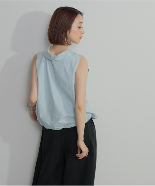 OandI（オーアンドアイ）の「バルーンヘムシャツブラウス（シャツ/ブラウス・レディース・ホワイト/ブラック/サックスブルー・FREE）」の11枚目の写真