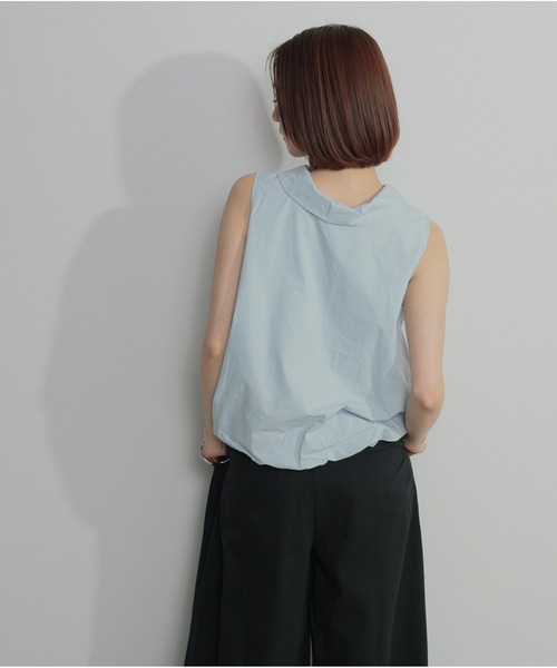 OandI（オーアンドアイ）の「バルーンヘムシャツブラウス（シャツ/ブラウス・レディース・ホワイト/ブラック/サックスブルー・FREE）」の10枚目の写真